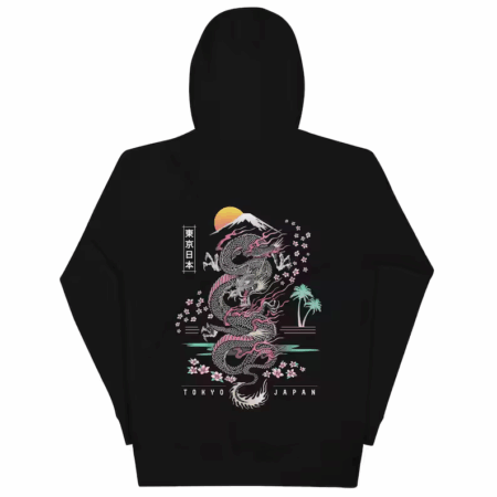 Tokyo Japan | Traditional Dragon Men’s Pullover Hoodie