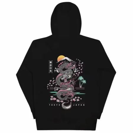 Tokyo Japan | Traditional Dragon Men’s Pullover Hoodie