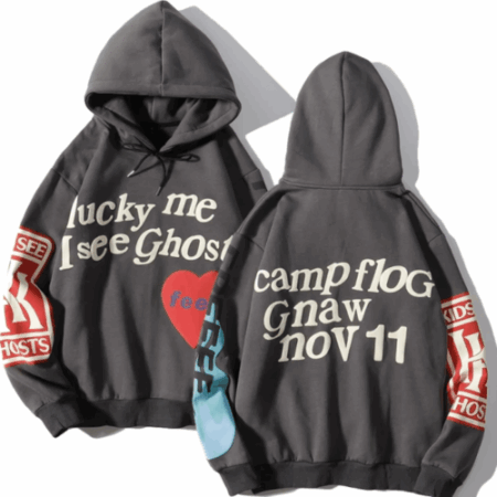 Kanye West 3D Effect Hoodies Lucky Me I See Ghosts Hoodie