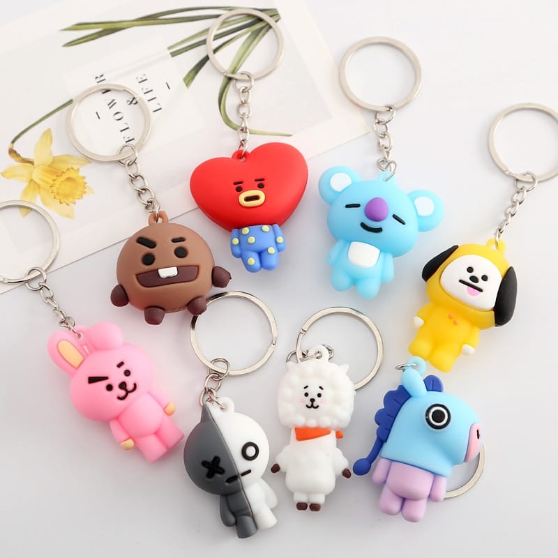 korean-bangtan-boys-Kawaii-Bt21-tata-koya-figure-doll-toy-keychain-for-women-men-cute-anime-1