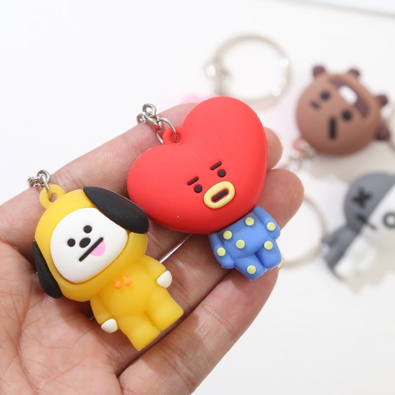 korean-bangtan-boys-Kawaii-Bt21-tata-koya-figure-doll-toy-keychain-for-women-men-cute-anime-3