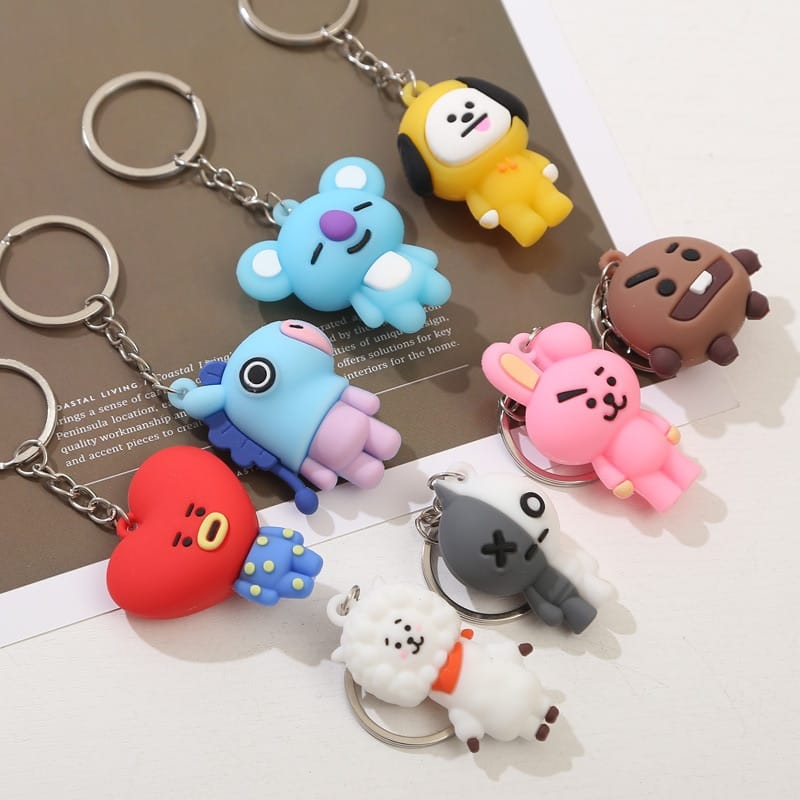 korean-bangtan-boys-Kawaii-Bt21-tata-koya-figure-doll-toy-keychain-for-women-men-cute-anime-4