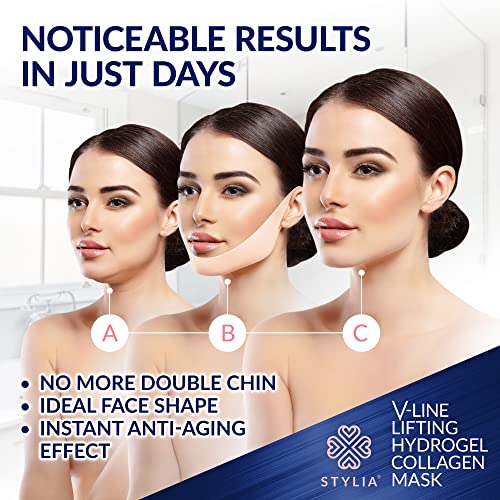 10-Piece-V-Line-Shaping-Face-Masks--Double-Chin-Reducer-Lifting-Hydrogel-Collagen-Mask-with-Aloe-Vera--Anti-Aging-and-Anti-Wrinkle-Band-Contouring-Slimming-and-Firming-Face-Lift-Sheet-0-0