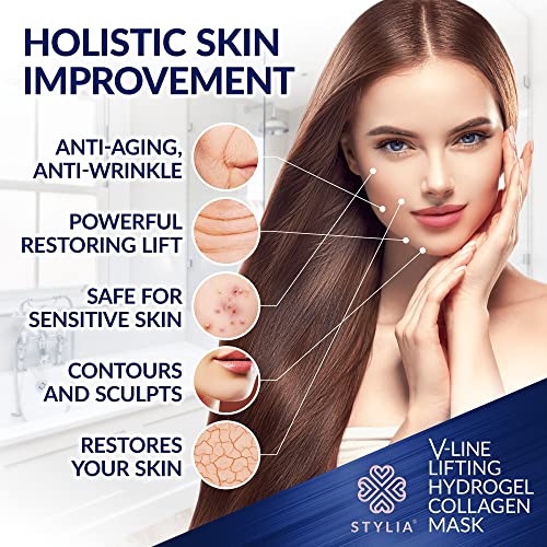 10-Piece-V-Line-Shaping-Face-Masks--Double-Chin-Reducer-Lifting-Hydrogel-Collagen-Mask-with-Aloe-Vera--Anti-Aging-and-Anti-Wrinkle-Band-Contouring-Slimming-and-Firming-Face-Lift-Sheet-0-1