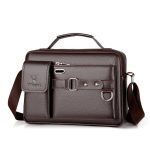 New Men Shoulder Bag for 10.4" Ipad PU Leather Business