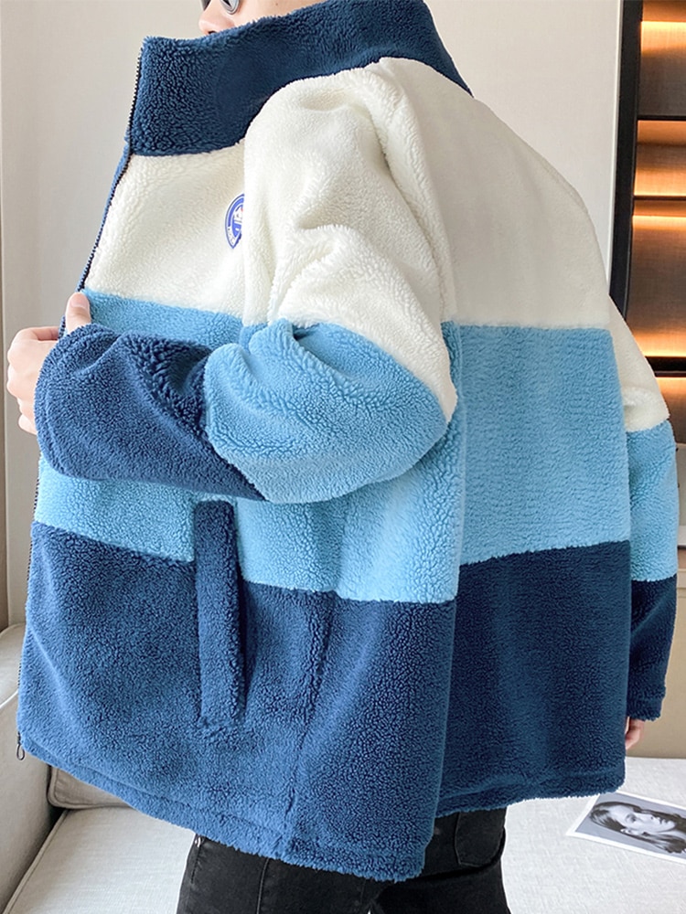 2022-New-Men-s-Winter-Warm-Jacket-Fleece-Parka-Fashion-Patchwork-Stand-Collar-Oversized-Coat-Thick