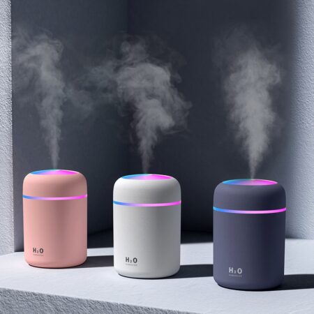 300ml Mini Air Humidifier Ultrasonic Aroma Essential Oil Diffuser