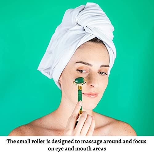 4-in-1-Jade-Roller-and-Gua-Sha-Set-Jade-Face-Roller-with-Eye-Massager-Jade-Gua-Sha-Ridged-Roller-Massager-Jade-Roller-for-Face-Real-Jade-100-Jade-Stone-Roller-Warm-Facial-Massager-or-Ice-Roller-0-3