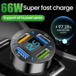 66W-4-Ports-USB-Car-Charger-Fast-Charging-PD-Quick-Charge-3-0-USB-C-Car