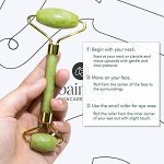 BAIMEI-Jade-Roller-Gua-Sha-Set-Face-Roller-and-Gua-Sha-Facial-Tools-for-Skin-Care-Routine-and-Puffiness-Green-0