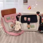 Bags-Women-Sweet-Kawaii-Printed-Canvas-Leisure-Daily-Shop-High-Quality-Harajuku-Korean-Style-All-match