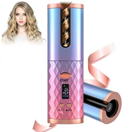 Curling Iron Automatic Hair Curler, Hair Curling Iron for Hair Styling, Rotating Curling Iron with 6 Temps and Timers…
