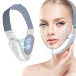 Double Chin Reducer Machine, Electric V-Face Shaping Beauty Belt, Intelligent Lifting Firming Facial Massager with Blueβ¦