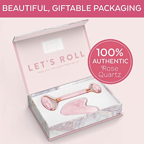 Face-Roller-Skin-Care-Jade-Roller-Gua-Sha-Set-Rose-Quartz-Face-Roller-Ultimate-Facial-Skin-Care-Products-Beauty-Products-Tools-Jade-Facial-Roller-for-Face-and-Eye-Massager-0-2