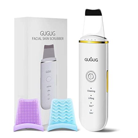 GUGUG Skin Scrubber Face Spatula, Skin Spatula Blackhead Remover with 4 Modes, Pore Spatula for Face, Facial Spatula for…