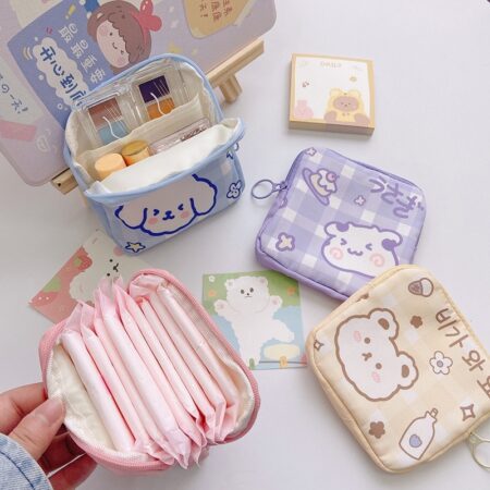 Korean Cute Bear Large Capacity Sanitary Storage Bags