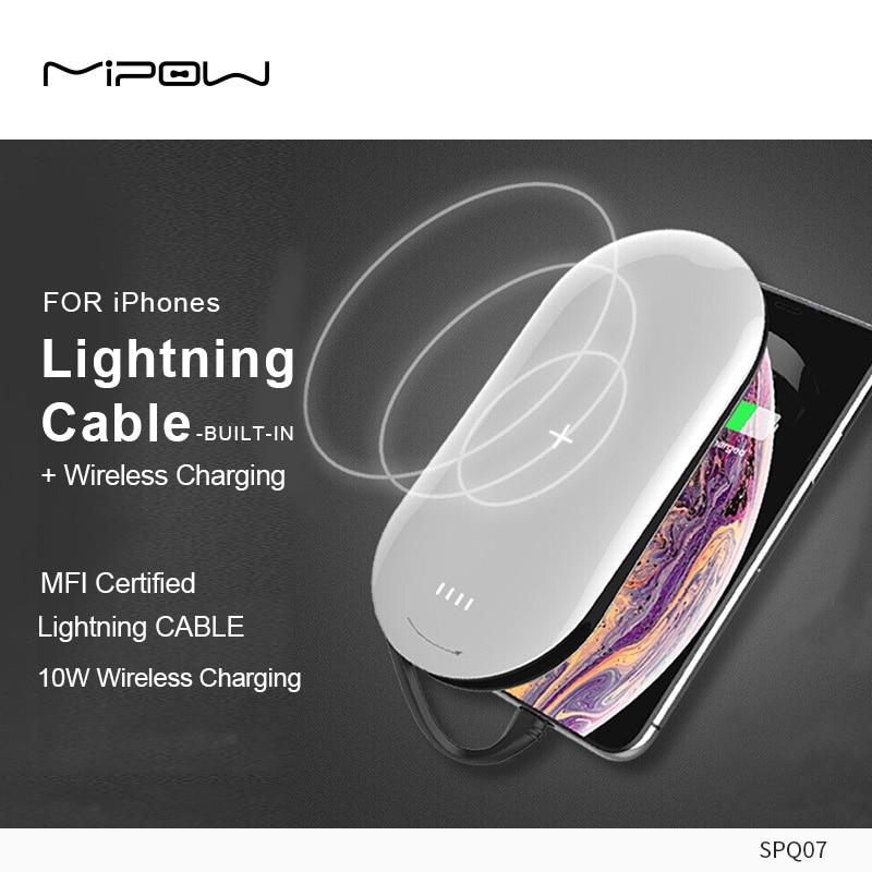 MIPOW-Power-Bank-5000mAh-with-18W-PD-Fast-Charging-Powerbank-wireless-charge-Charger-PoverBank-For-iPhone