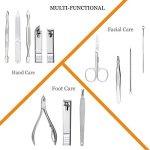 Manicure-Set-Professional-Nail-Clippers-Kit-Pedicure-Care-Tools-Stainless-Steel-Grooming-Kit-12Pcs-for-Travel-or-Home-Rose-Gold-0