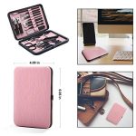 Manicure-Set-Professional-Nail-Clippers-Kit-Pedicure-Care-Tools-Stainless-Steel-Women-Grooming-Kit-18Pcs-for-Travel-or-Home-Pink-0