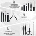 Manicure-Set-Professional-Nail-Clippers-Kit-Pedicure-Care-Tools-Stainless-Steel-Women-Grooming-Kit-18Pcs-for-Travel-or-Home-Pink-0