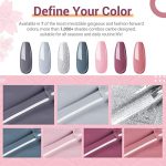 Modelones-Gel-Nail-Polish-Kit-with-U-V-Light-48W-LED-Nail-Lamp-7-Colors-Nude-Gray-Pink-Gel-Polish-Starter-Kit-Manicure-Soak-off-U-V-LED-Gel-Nail-Polish-Set-Salon-DIY-Home-Nail-Decoration-Gift-for-Wome-0