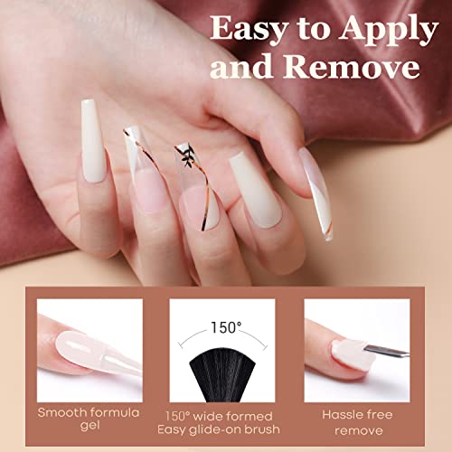 Modelones-Gel-Nail-Polish-Set-6-Colors-Nude-Pink-Skin-Tones-Gel-Polish-Starter-Kit-All-Seasons-Neutral-Brown-Soak-Off-Nail-Polish-Kit-Nail-Lamp-Manicure-Nail-Art-DIY-Salon-Home-Holiday-Gift-for-Girl-0-4