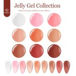 Modelones-Nail-Tips-and-Glue-Gel-Nail-Kit-15ml-4-In-1-Nail-Gel-and-Base-Gel-with-9-Colors-Jelly-Gel-Polish-Manicure-Palette-and-500Pcs-Almond-NailsPro-Nail-Art-Brush-Nail-Extension-DIY-Salon-0