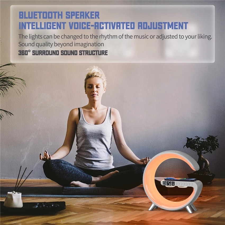 Multifunctional-Wireless-Charger-Alarm-Clock-Speaker-APP-Control-RGB-Night-Light-Charging-Station-for-Iphone-11-4