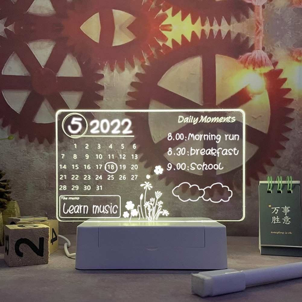 Note-Board-Creative-Led-Night-Light-USB-Message-Board-Holiday-Light-With-Pen-Gift-For-Children-4