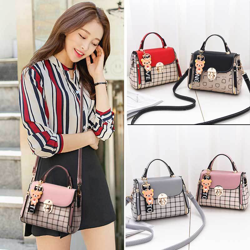 OkoLive-SB0046-Korean-New-Fashion-Women-School-Cute-Litter-Bear-PU-Leather-Waterproof-Handbag-Simple-Women-2