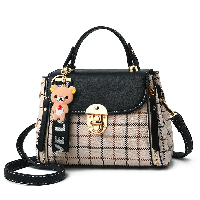 OkoLive-SB0046-Korean-New-Fashion-Women-School-Cute-Litter-Bear-PU-Leather-Waterproof-Handbag-Simple-Women-5