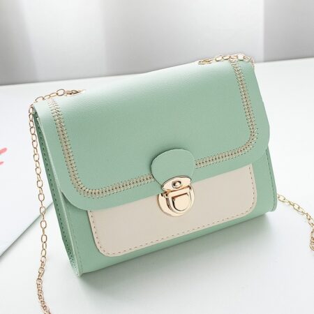 Crossbody Bag Chain PU Leather Ladies Small Square Bag