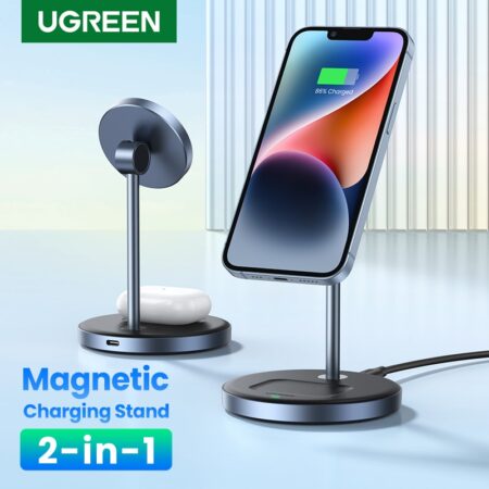 UGREEN Magnetic Wireless Charging Stand 20W Max Power 2-in-1