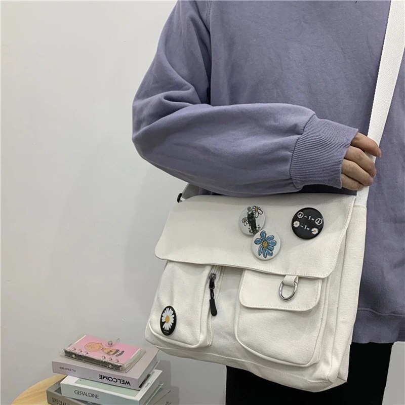 Women-Simple-Crossbody-Bag-Black-And-White-Harajuku-Cute-Student-One-shoulder-Messenger-Canvas-Bag-Korean-2