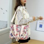 Women-s-Floral-Pastoral-Shoulder-Bag-Large-Capacity-Nylon-HandBags-Waterproof-Casual-Top-handle-Ladies-Travel