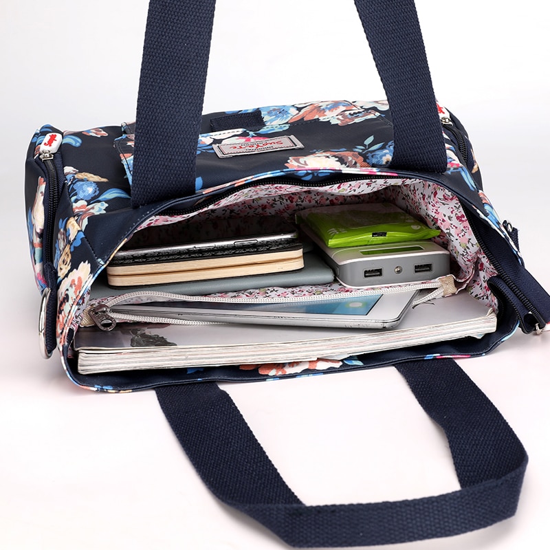 Women-s-Floral-Pastoral-Shoulder-Bag-Large-Capacity-Nylon-HandBags-Waterproof-Casual-Top-handle-Ladies-Travel-5