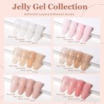 modelones-Jelly-Gel-Nail-Polish-Set-6-Colors-Transparent-Jelly-Gel-Polish-Kit-Sheer-Pink-Nude-Milky-White-Nail-Polish-Gel-Soak-Off-LED-Gel-Nail-Kit-DIY-Nail-Art-Salon-Manicure-Gifts-for-Women-Girls-0