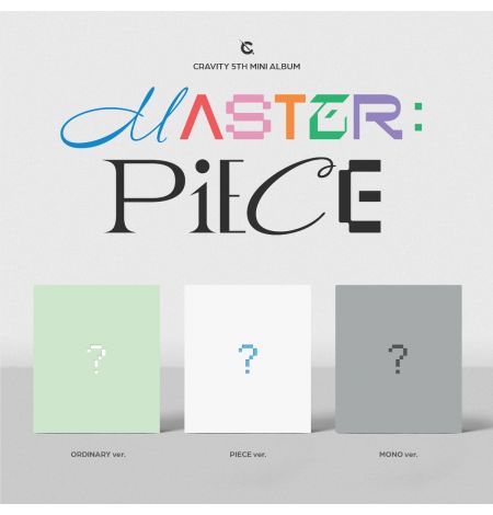 CRAVITY - 5th Mini Album [MASTER:PIECE] (ORDINARY Ver. + PIECE Ver. + MONO Ver.).[3CD SET]
