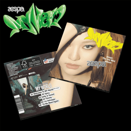 aespa - The 3rd Mini Album [MY WORLD] (Poster Ver.) (NINGNING) (U.S.A Version)