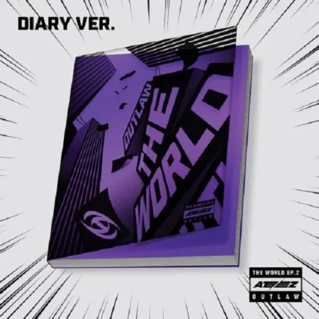 ATEEZ - [World EP.2 : Outlaw] (Diary Ver.) (U.S.A Ver) (U.S.A Ver. Random Exclusive Photocard)