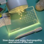 Acrylic-Transparent-Luminous-Calendar-Note-Board-Erasable-Ins-Message-Board-Household-Memo-Prompt-Desktop-Small-Table