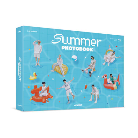 1. PHOTOBOOK Size: 150x210mm / 196p 2. PHOTO DIARY Size: 110x150mm / 26p 3. PHOTO FRAME Frame Size:: 130x180mm / Postcard Size:: 98x148mm 4. MAKING DVD Size: 125x125mm ASPECT: NTSC 16:9 WIDE SCREEN COLOR AUDIO: DIGITAL STEREO SUBTITLES: KOREAN, ENGLISH, CHINESE REGION CODE: 1,3,4,5,6 DURATION: ABOUT 50 MINS 5. 4CUT PHOTO STICKER Holder Size: 60x160mm / 4cut photo sticker Size: 50x150mm, 8ea 1set 6. SUMMER POUCH Size: 185x130mm / 1ea 7. PHOTOCARD Size: 54x86mm, 8ea 1set - OUTBOX Size: 214x155x40mm *본 박스는 상품을 보호하기 위한 보호재로, 유통 과정에서 생길 수 있는 오염이나 훼손으로 인한 교환 및 환불은 되지 않습니다. [Photobook] ATEEZ - ATEEZ 2023 SUMMER PHOTOBOOK