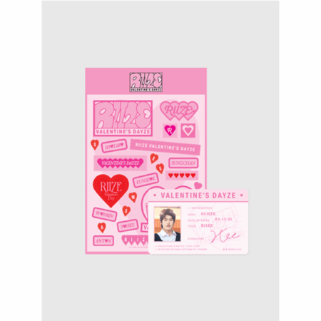 RIIZE - REMOVABLE STICKER + ID CARD SET (RANDOM)_VD_24