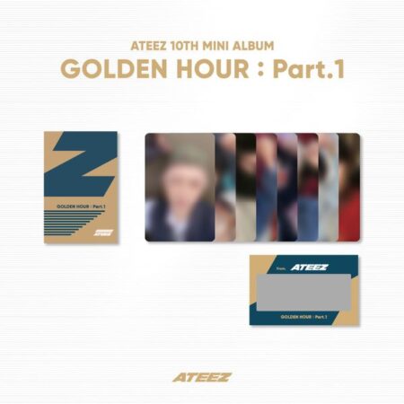 ATEEZ - [[GOLDEN HOUR : Part.1] OFFICIAL MD] PHOTO & SCRATCH CARD Z SET