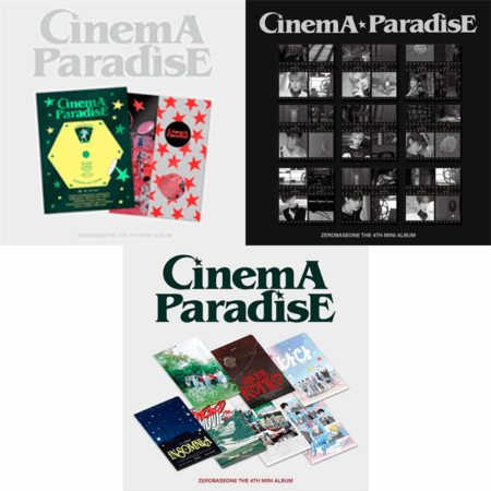 [Online Lucky Draw Event] [3CD SET (PHOTOBOOK+DIGIPACK+ZEROSE Ver.)] ZEROBASEONE - The 4th Mini Album [CINEMA PARADISE] (Random Ver.)