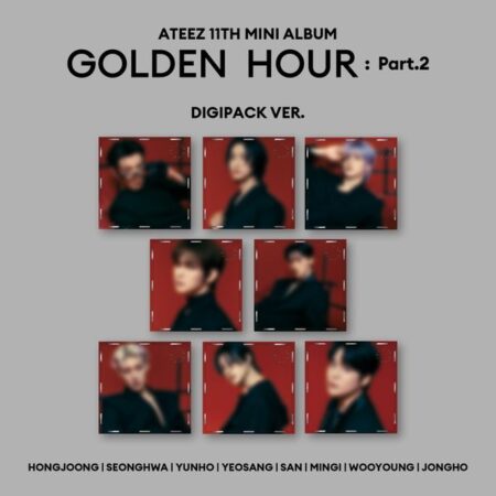 [8CD SET] ATEEZ - 11th Mini Album [GOLDEN HOUR : Part.2] (Digipak Ver.)