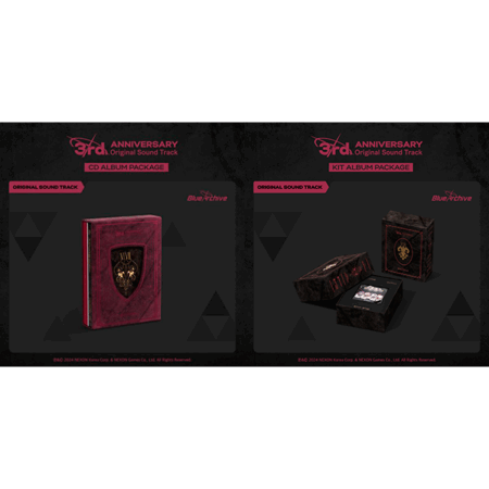 [SET] BLUE ARCHIVE 3rd ANNIVERSARY OST (CD ALBUM PACKAGE + KIT ALBUM PACKAGE)