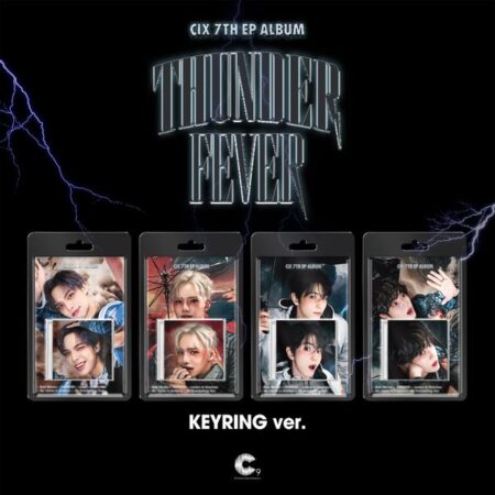 CIX - 7th EP Album [THUNDER FEVER] (Keyring Album) (Random Ver.)