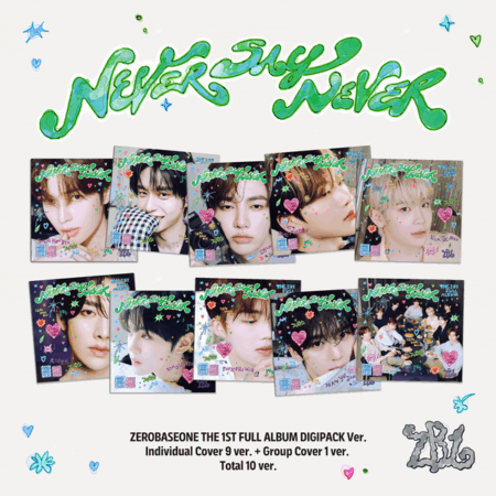 [10CD SET] ZEROBASEONE THE 1ST FULL ALBUM [NEVER SAY NEVER] DIGIPACK Ver.