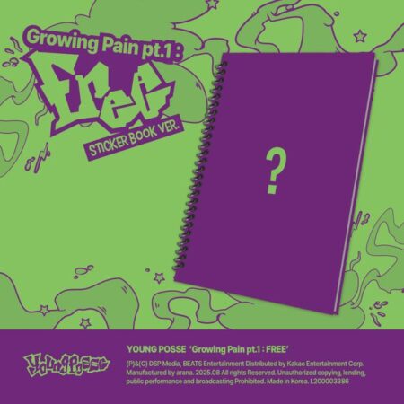 [Video Call Sign Event] YOUNG POSSE - 4th EP Album [Growing Pain pt.1 : FREE] (Sticker Book Ver.)